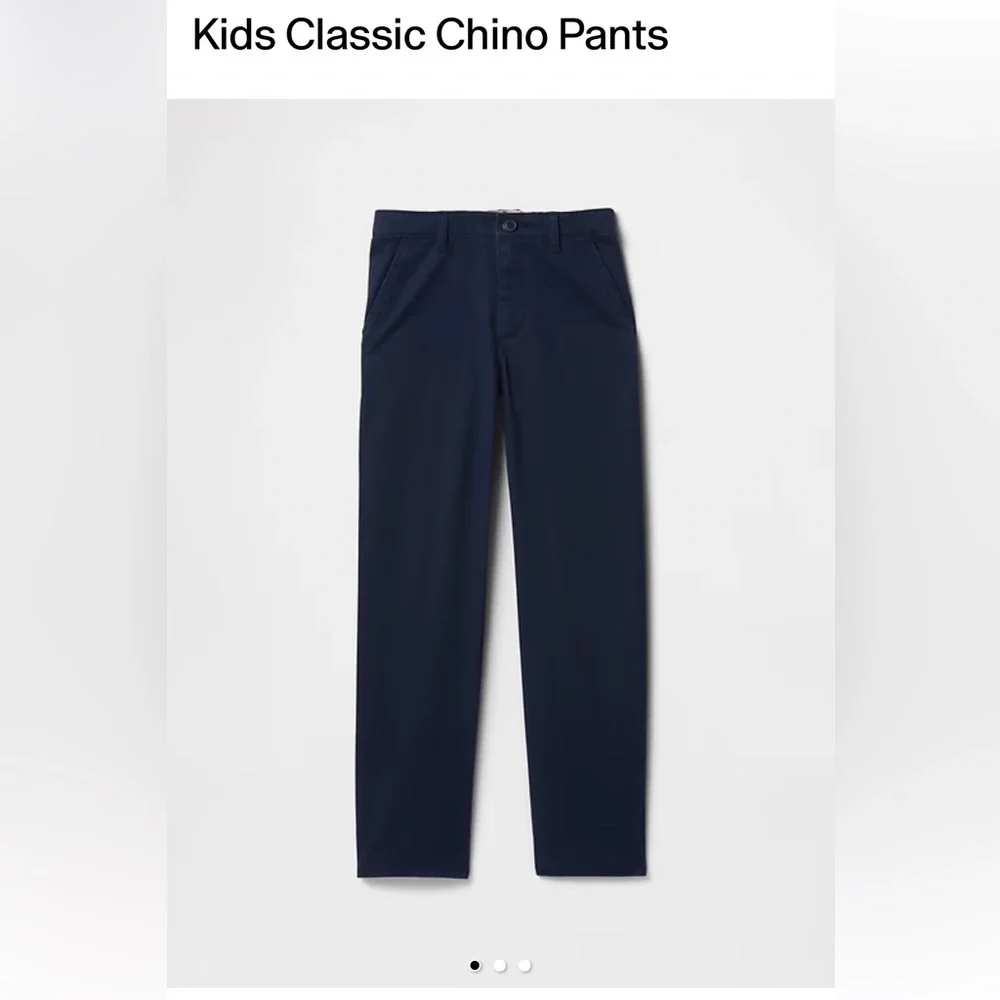 Gap Kids Classic Chino Pants School‎ Uniform Navy Boys 12 Husky